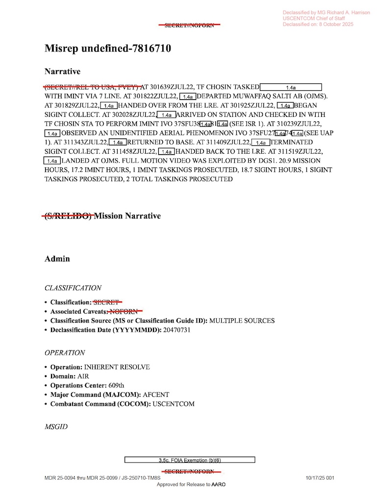 DOW-UAP-D16, Mission Report, Syria, July 2022