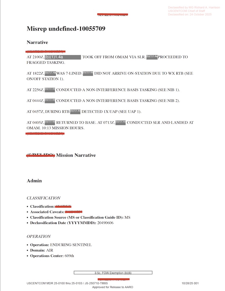 DOW-UAP-D27, Mission Report, United Arab Emirates, October 2023