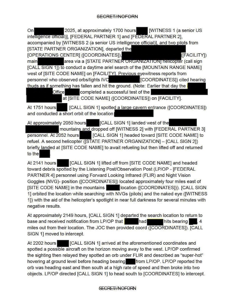 USPER Statement about UAP Sighting
